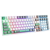 ONIKUMA G38 98 gombok USB vezetékes mechanikus billentyűzet (ANGOL) fehér (G38 Wired White)