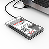 Orico 2139C3 2,5"-os HDD/SSD USB-C 5Gb/s merevlemez - átlátszó