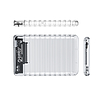 Orico 2139U3-V1 2,5"-os HDD/SSD USB Micro-B 5Gb/s merevlemez - átlátszó