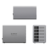 Orico 9858T3 5 Big DAS Solution ProThunder lemeztömb Thunderbolt 3-mal 5 db 2,5"/3,5"-es SATA HDD/SSD-hez - szürke
