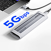 Orico AXM2-G2-V1 M.2 NVME USB-C/USB-A - USB-C 10Gb/s merevlemez - szürke