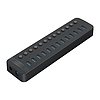 Orico CT2U3-13AB 13x USB-A 3.0 Hub kapcsolókkal - fekete