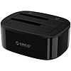 Orico dokkoló állomás 2,5" / 3,5" HDD / SSD, 5Gbps, USB-C-től USB-C/A-hoz klónozási funkcióval fekete (6228US3-C-EU-BK-BPIP)