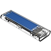 Orico Enclosure SSD M.2, NVME, USB-C 3.1 Gen.2, 10 Gbps kék (TCM2-C3-BL-BP-IP)