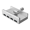 Orico MH4PU Elosztó Szorítóval Rögzíthető 4x USB-A 3.0 - Ezüst
