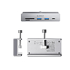 Orico MH5PC Elosztó Csavarozható USB-C / 2x USB-A 3.2 + 1x USB-C 3.2 + 1x SD&TF - Ezüst