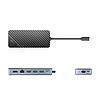 Orico OM28PR-G2 USB-C dokkolóállomás M.2 meghajtóhellyel + 1 x USB-A 3.2 + 1x USB-C 3.2 + 2x USB-A 2.0 + 1x HDMI + 1x Ethernet - fekete