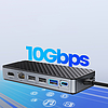 Orico OM28PR-G2 USB-C dokkolóállomás M.2 meghajtóhellyel + 1 x USB-A 3.2 + 1x USB-C 3.2 + 2x USB-A 2.0 + 1x HDMI + 1x Ethernet - fekete
