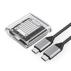 Orico TC20-M2-10G M.2 NVME USB-C 3.2 lemezkeret - átlátszó