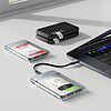 Orico TX25C3 2,5"-os HDD/SSD USB-C 5Gb/s merevlemez - átlátszó
