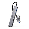 Orico YSA8-U3 USB-A/USB-C Hub Dokkolóállomás 3x USB-A 2.0 + 1x USB-A 3.0 + 1x USB-C 2.0 + 1x 3,5 mm-es Audio + 2x TF&SD - Szürke