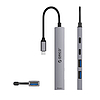 Orico YSB4-U2 USB-A/USB-C Hub Dokkolóállomás 2x USB-A 2.0 + 1x USB-A 3.0 + 1x USB-C 2.0 + 1x USB-C - Szürke