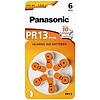 Panasonic PR-13 Zink Air gombelem 1,45V 6 db/bliszter ZA13/7000ZD/PR488