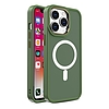 Páncélozott mágneses iPhone 14 Plus MagSafe Color matt tok - zöld
