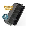 PanzerGlass E2E Super+ Microfracture antibakteriális, privát edzett üveg iPhone 12/12 Pro készülékhez - fekete kerettel