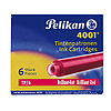 Pelikan 4001 TP/6 töltőtollpatron piros 6db/doboz