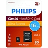 Philips 16Gb microSDHC Class 10 UHS-I U1 (PH669074)