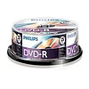 Philips DVD-R 4,7GB 16x matt nyomtatható henger 25db