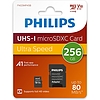 Philips Micro SDXC Memóriakártya 256GB Class 10 UHS-I U1 Adapter