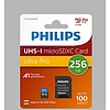 Philips Micro SDXC Memóriakártya 256GB Class 10 UHS-I U3 Adapter (PH512986)