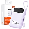 Power Bank Mcdodo MC-3255 10000 mAh, 22,5 W, világos (lila)