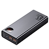 Powerbank Baseus Adaman Metal 20000mAh, PD, QC 3.0, 65W, 2xUSB + USB-C + micro USB,1) fekete (PPIMDA-D01)