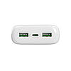 Puro DAILY 20 PLUS külső akkumulátor 20000mAh 2x USB-A / 1x USB-C 22.5W PD AFC - fehér