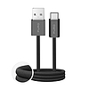 Puro Fabrik 2.0 10W USB-A - USB-C fonott kábel 1,5m - fekete
