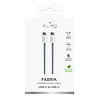 Puro Fabrik 60W USB-C - USB-C kábel 1.5m - Kék