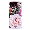 PURO Glam Geo Flowers - iPhone Xs Max tok Pink Peonies (IPCX65GEOFLO2BLK)