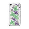 PURO Glam Hippie Chic Cover - iPhone XR tok igazi zöld virágszirmok (IPCX61HIPPIEC5GRN)