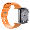 PURO ICON - Elasztikus szíj Apple Watchhoz 42/44/45/49 mm S/M & M/L sárgabarack (PUICNAW44LORA)