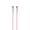 PURO ICON puha kábel - 1,5 m-es USB-C és USB-C kábel poros rózsaszín (PUUSBCUSBCICONROSE)