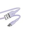 PURO ICON puha kábel - USB-A kábel USB-C 1,5 m-es Tech Lavender (PUUSBCICONLVD)