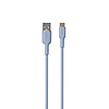 PURO ICON puha kábel - USB-A kábel USB-C 1,5 m porkék (PUUSBCICONLBLUE)