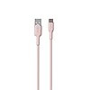 PURO ICON puha kábel - USB-A kábel USB-C 1,5 m poros rózsaszín (PUUSBCICONROSE)