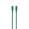 PURO ICON puha kábel - USB-C kábel 1,5 m-es USB-C-hez Jade (PUUSBCUSBCICONDKGRN)