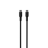 PURO ICON puha kábel - USB-C kábel USB-C 1,5 m fekete (PUUSBCUSBCICONBLK)