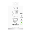 Puro Magnetic USB-C - USB-C 60W USB 3.2 (20 Gbps) 1m mágneses kábel - fehér