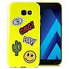 PURO Patch Mania - Samsung Galaxy A3 2017 tok, 5 matricával sárga (SGGA317PM1GRN)