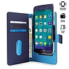 PURO Smart Wallet - Univerzális tok tartóval fényképezéshez, kártya- és pénzzsebekkel, XL-es méret kék (UNIWALLET3BLUEXL)
