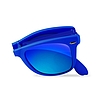 PURO Sunny Kit - Tokkészlet iPhone SE 2022/2020 / 8/7 + összecsukható napszemüveghez kék (IPC747SUNNYKIT1BLUE)