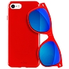 PURO Sunny Kit - Tokkészlet iPhone SE 2022/2020 / 8/7 + összecsukható napszemüveghez piros (IPC747SUNNYKIT1RED)