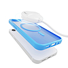 Puro TPU tok "GRADIENT" MagSafe védőfóliával és színátmenetes hatással iPhone 16E-hez, kék