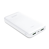 PURO White Fast Charger Power Bank - Power bank okostelefonokhoz és táblagépekhez 20000 mAh, 2xUSB-A + 1xUSB-C fehér (PWFCBB200P2WHI)