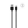 Puro White USB-A USB-C kábel 1m - fekete