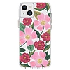 Puskapapír átlátszó - arany színben díszített tok iPhone 14 Plus Rose Garden telefonhoz (RP049820)