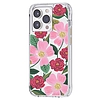 Puskapapír átlátszó - arany színnel díszített tok iPhone 14 Pro Rose Galden készülékhez (RP049818)