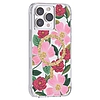 Puskapapír átlátszó MagSafe - arany színben díszített tok iPhone 14 Pro Max Rose Garden telefonhoz (RP049324)