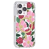 Puskapapír átlátszó MagSafe - arany színben díszített tok iPhone 14 Pro Rose Garden telefonhoz (RP049234)